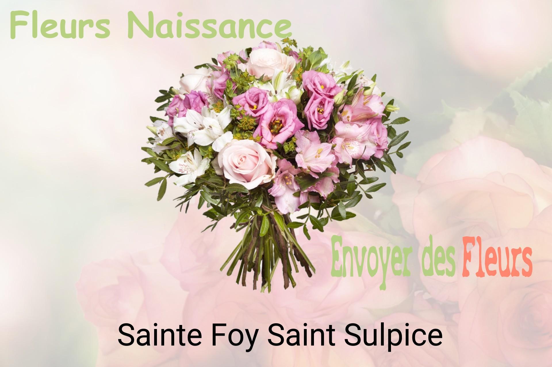 Bouquet de fleurs de naissance livré à Sainte-Foy-Saint-Sulpice